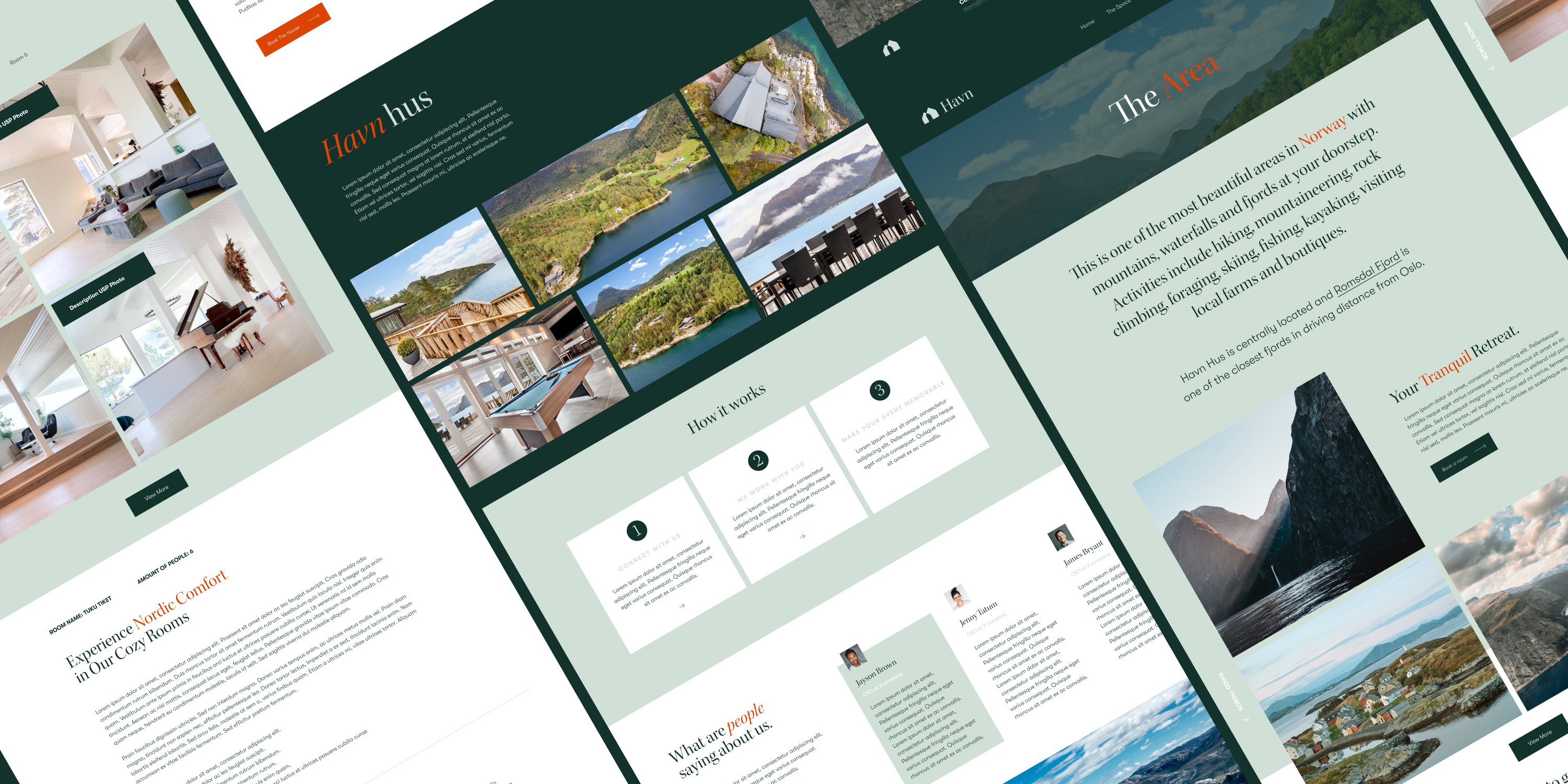 Havn Hus retreat in the Norwegian fjords